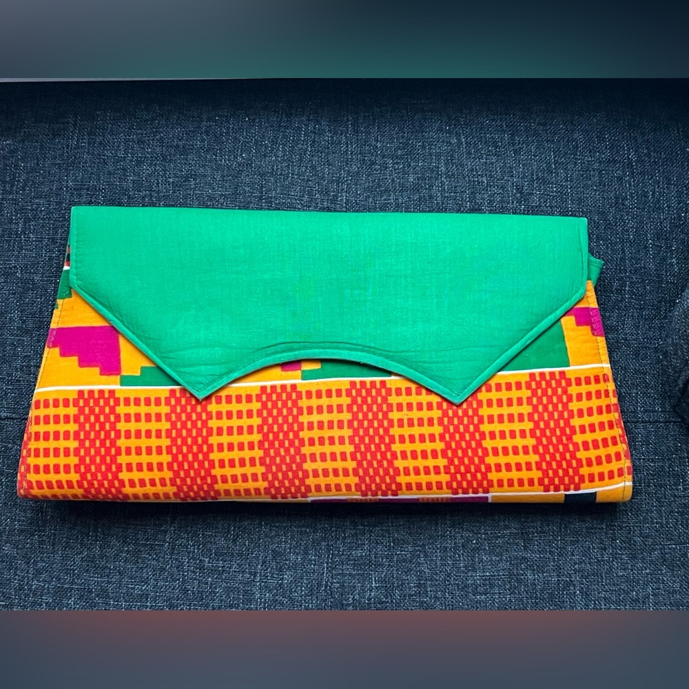 Colorful Patterned Clutch Bag